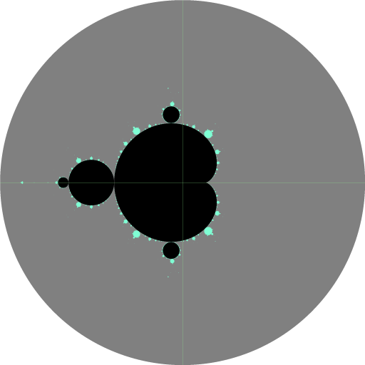 Mandelbrot Set with the bulbs excluded